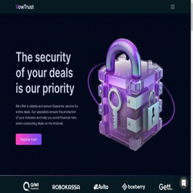 Скриншот главной страницы сайта vowtrust.com