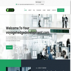 Скриншот главной страницы сайта voyagehedgedevelopment.com