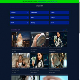 Скриншот главной страницы сайта vpluse.bet