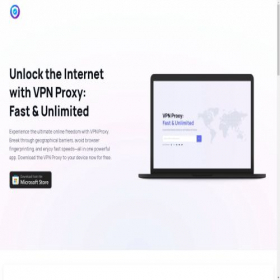 Скриншот главной страницы сайта vpnproxy.app