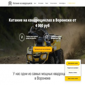 Скриншот главной страницы сайта vrn.kvadro.ml