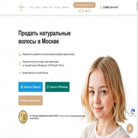 Скриншот главной страницы сайта vse-volosi.ru