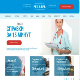 Скриншот главной страницы сайта vsemmedspravki.org