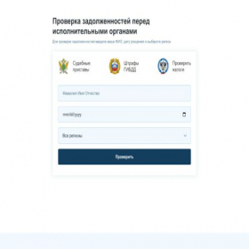 Скриншот главной страницы сайта vsemoidolgi.ru