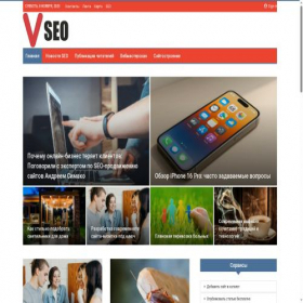 Скриншот главной страницы сайта vseo.by
