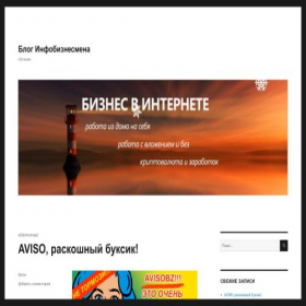 Скриншот главной страницы сайта vseobiznet.ru