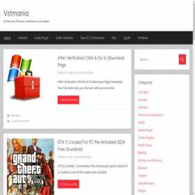 Скриншот главной страницы сайта vstmania.org