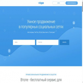 Скриншот главной страницы сайта vto.pe