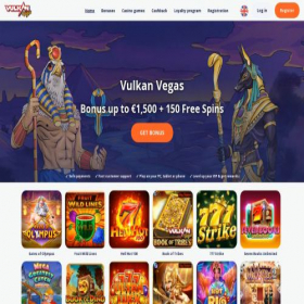Скриншот главной страницы сайта vulkanvegas.eu.com