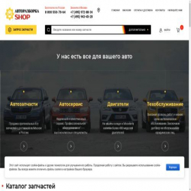 Скриншот главной страницы сайта vwaudirazborka.ru