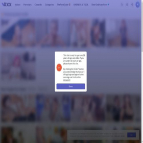 Скриншот главной страницы сайта vxxx.com