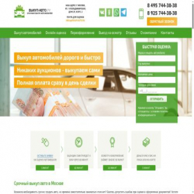Скриншот главной страницы сайта vykup-auto.ru