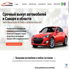 Скриншот главной страницы сайта vykup-avto163.ru