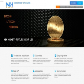 Скриншот главной страницы сайта w.nixmoney.com