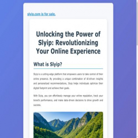 Скриншот главной страницы сайта w20mh.slyip.com