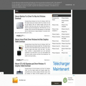 Скриншот главной страницы сайта wacomdriver.com