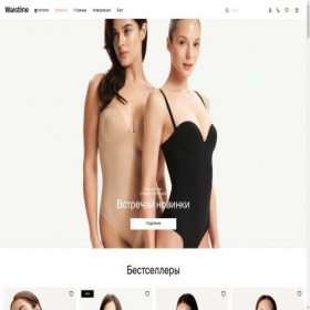 Скриншот главной страницы сайта waistline.shop
