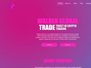 Скриншот главной страницы сайта walden-ltd.com