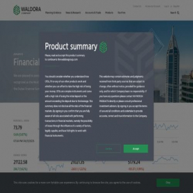 Скриншот главной страницы сайта waldoracompany.com
