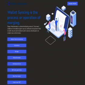 Скриншот главной страницы сайта wallet-connects.on.fleek.co