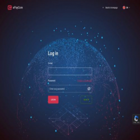 Скриншот главной страницы сайта wallet.epaycore.com