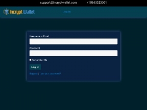Скриншот главной страницы сайта wallet.incryptwallet.com
