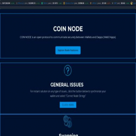Скриншот главной страницы сайта wallet.node-network.org