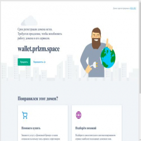 Скриншот главной страницы сайта wallet.prlzm.space
