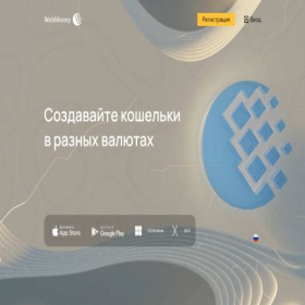 Скриншот главной страницы сайта wallet.web.money