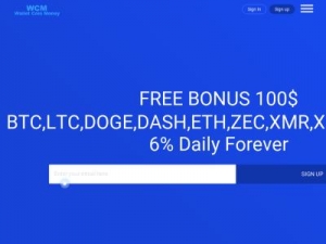 Скриншот главной страницы сайта walletcoin.money