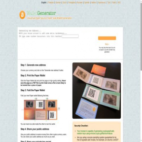 Скриншот главной страницы сайта walletgenerator.net