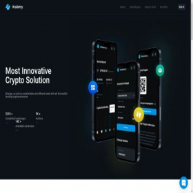 Скриншот главной страницы сайта walletry.ai