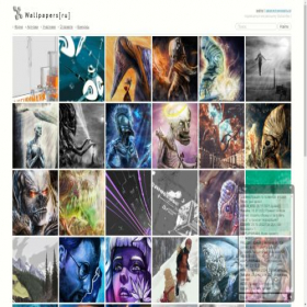 Скриншот главной страницы сайта wallpapers.ru