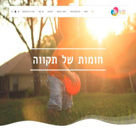 Скриншот главной страницы сайта wallsofhope.co.il