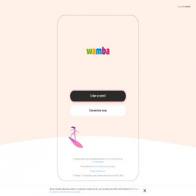 Скриншот главной страницы сайта wamba.com