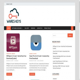 Скриншот главной страницы сайта wareskeys.com