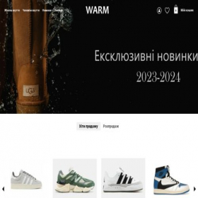 Скриншот главной страницы сайта warm.in.ua