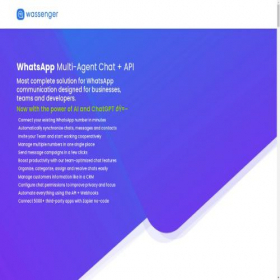 Скриншот главной страницы сайта wassenger.xeon.gold