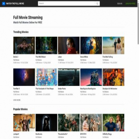Скриншот главной страницы сайта watchthefullmovie.com