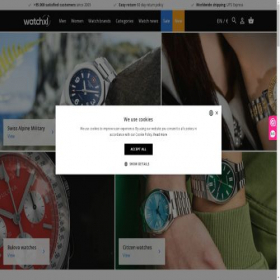 Скриншот главной страницы сайта watchxl.com