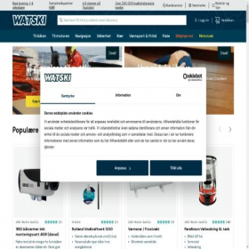 Скриншот главной страницы сайта watski.no