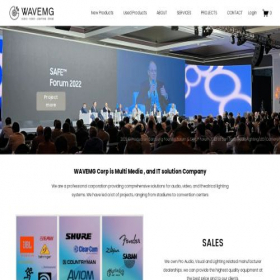 Скриншот главной страницы сайта wavemg.com
