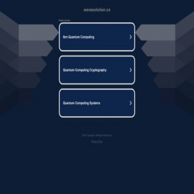 Скриншот главной страницы сайта wavesolution.co
