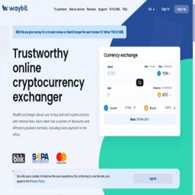Скриншот главной страницы сайта waybit.pl