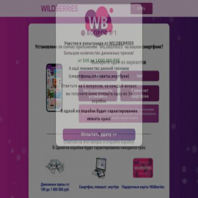 Скриншот главной страницы сайта wb-gift.official-web-site.xyz