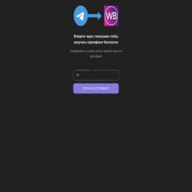 Скриншот главной страницы сайта wbsert.online