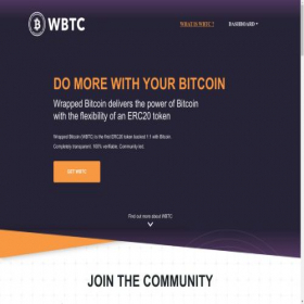 Скриншот главной страницы сайта wbtc.network