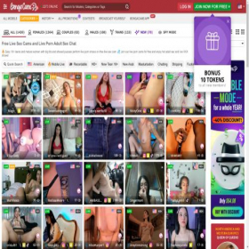 Скриншот главной страницы сайта wcams.online