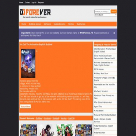 Скриншот главной страницы сайта wcoforever.tv