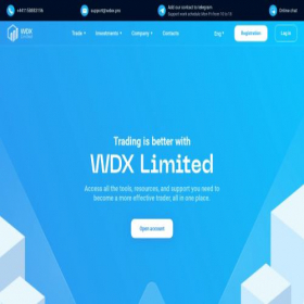 Скриншот главной страницы сайта wdex.me